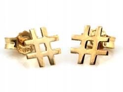 Lovrin Arany fülbevaló 585 14k Rács Kereszt fényes stekkeres 0, 68g (60978810)