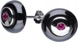 Lovrin Ezüst fülbevaló 925 kerek cirkónia kövekkel 2, 16g Egyedi design ajándékba (Lovrin 49210)