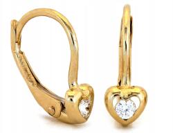 Lovrin Arany fülbevaló gyerekeknek 585-ös, köves, divatos kislányoknak (50751435)