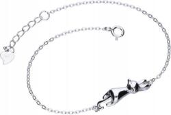 Lovrin 925-ös ezüst karkötő cicával, 2, 63g, modern divatos design nőknek (Lovrin 51733)