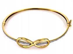 Lovrin Divatos arany karkötő 585-ös finomságú, cirkóniákkal, 6, 06g, végtelen jel