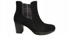 Gabor Női bokacsizma, fekete velúr, cipzáros, 39-es méret (75.541.37)