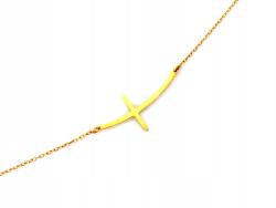 Lovrin Nyaklánc kereszttel 925-ös 1, 16g Aranyozott Ezüst Női Ajándék divatos (59435812)