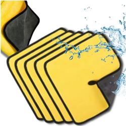  5 db-os törlőkendő mikroszálas ablaktörlő konyhai puha (Ręczniki zestaw 5szt mikrofibra do szyb okien)