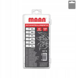 Maan Alumínium szegecs készlet 400 db-os mix méret Maan (0807)