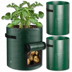  Zöldségesláda Zöldségekhez 35x35 cm Fűszerkert Eko Ágyás Vlies szövetből 2db (Donica Ogrodowa Eko Skrzynka Warzywniak)