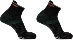 Salomon Мъжки чорапи Salomon Predict Quarter 2 Pack Running Socks Mens - Black/Green