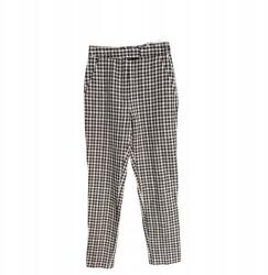 ZARA Női Kényelmes Elegáns Nadrág Fekete-Fehér Kockás Xs Méret (UB000272)
