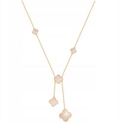 Lovrin Arany nyaklánc 585-ös finomságú, gyöngyházas lóherével, finom ajándék, 14 karátos (Lovrin)