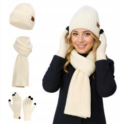 Allbag Téli Sapka Sál Kesztyű Tapintású Meleg Téli Szett (KOMPLET3W1)