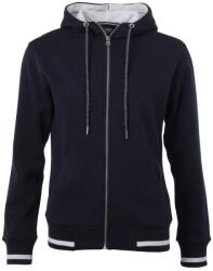 James & Nicholson (Daiber) Club női cipzáros kapucnis felső JN775 - Sötétkék / fehér | L (1-JN775-1767455)