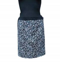 Esprit Midi szoknya, térdig érő, kényelmes, elegáns, fekete-fehér, 38-as méret (UB000097)