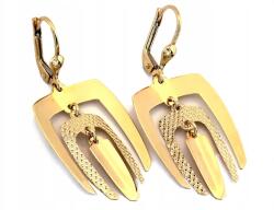 Lovrin Arany fülbevaló 585 nagy hosszú mozgó elemekkel, angol kapcsos, modern (Lovrin)