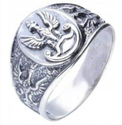 Lovrin Ezüst 925 gyűrű pecsétgyűrű sas 27r látványos ajándékba divatos minta (Lovrin 63615)