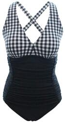  Női kockás fürdőruha magas derékkal, 3XL méret (B09Y5C4KX2)