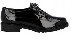Högl Hogl női félcipő, fekete, bőr, lakkozott, 37-es méret (4-100514-01000)