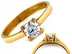 Lovrin Arany gyűrű 585 14kt cirkóniákkal 1.52g elegáns eljegyzési modell (Lovrin)