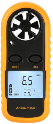 Benetech Szélsebesség- és Hőmérsékletmérő, beépített LCD, ventilátor, 0-30m/sec
