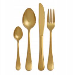 Allbag 16 Részes Étkészlet Arany Színű Evőeszköz Készlet 4 Személyre Születésnapra, Ünnepekre (SZTUĆCE002)