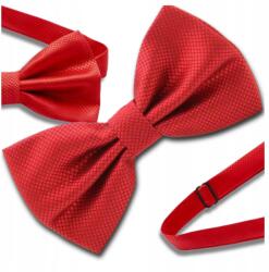 EdiBazzar Férfi piros állítható csokornyakkendő elegáns klasszikus mintás masni (Muszka męska czerwona regulowana mucha)