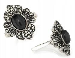 Lovrin Női gyűrű 925-ös ezüstből, elegáns design anyukáknak, oxidált, 16-os méret (63951505)