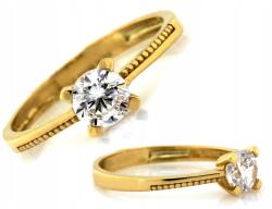 Lovrin Finom, 585-ös arany gyűrű klasszikus kővel, elegáns r15 14kt (Lovrin)