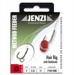 Jenzi Hair Rig Horgok 8-as méret 8db (7143 008)