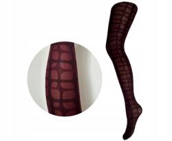 Pompea Olasz mintás női harisnya Pompea 40 den bordó méret méret