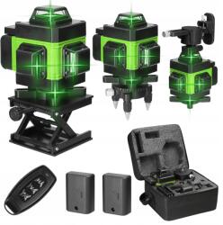 Lézeres Vízszintező 16 Vonalas Függőleges Vonal 360 4D 2xAKKU (0791293451760)
