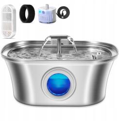  Rozsdamentes Acél Macska Itatókút 3.2L T-Alakú Kisállat Itató Adagoló (MK-HDC-TTou)