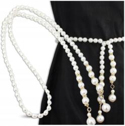 EdiBazzar Öv Női Fehér Nadrág Ruha Elegáns Elasztikus Divatos Dekoratív (Pasek Damski Elegancki Do Spodni Sukienki)