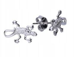 Lovrin Ezüst 925 kis gyík fülbevaló stekkeres egyedi mintával, ajándéknak (Lovrin 63069)
