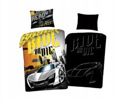 Halantex Világító pamut ágyneműhuzat Halantex Fast & Furious, 140/200+70/90, FF-7676 (FF-7676GLBL)