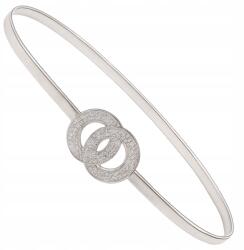  Fém rugós öv, ezüst, 75-120cm, elegáns (Metalowy pasek do sukienki sprężynka snake)