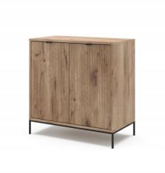 Vicco Komód Szekrény 2 Ajtós Loft Stílusú Szekrény Nappaliba Hálószobába Fekete Lábakkal (5907057817443)