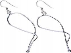 Lovrin 925-ös ezüst, hosszú, lógó fülbevaló díszítéssel, 3, 00g időtálló ajándék (Lovrin 47217)