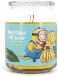  Illatgyertya üvegben, banán illattal, Together Forever Minyonok ajándék (4262399025163)