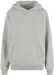 Build Your Brand Puha női kapucnis pulóver Fluffy - Világos aszfalt | XL (BY289-1000384630)