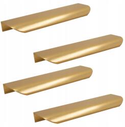 B&B 4 db 350 mm-es aranyszínű, lekerekített élfogantyú szekrényekhez (Z4 U108 L350 CZL)