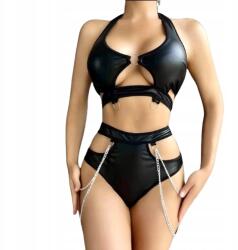  Manuela erotikus fehérnemű szett, Fekete, XXL