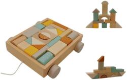  25 db-os építőkocka kiskocsiban