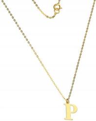 Lovrin Arany nyaklánc 585 P betűvel, 1, 0 g, finom ajándék, divatos (Lovrin 48332)