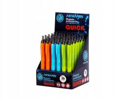 Astra Astrapen Quick, golyóstoll 0, 7mm, kék, állvány, vegyes színek, 201022024 (2880)