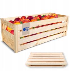 Creative Deco Fa láda natúr doboz nagy gyümölcs szüretelő láda 69x29, 5 (X0028WQARN)