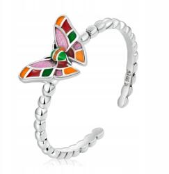  925-ös ezüst gyűrű pillangókkal és cirkónia kövekkel ajándéknak is kiváló (WTVGXGINV10453)