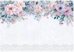 Wallarena Fotótapéta Rózsaszín Virágok Beton Háttérkép Előszoba Nappali Iroda 300x210 (FOTOTAPETA NA ŚCIANĘ 16120VX6)