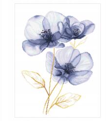 Coricamo Keresztszemes hímzés Hímző szett Éteri virágok (Z 11032)