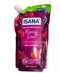 Isana Berry Love folyékony szappan utántöltő, erdei gyümölcs illattal, 500 ml (4047196055304)