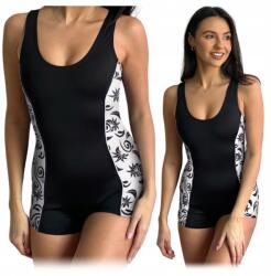 Ercole Női Fürdőruha 36 S Egyrészes Karcsúsító Fekete (Strój kąpielowy jednoczęściowy damski B28B-36)