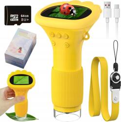  Oktatási Tudományos Digitális Mikroszkóp Gyerekeknek Leddel, Nagyítással 64 Gb (GBR-YLF-1000)